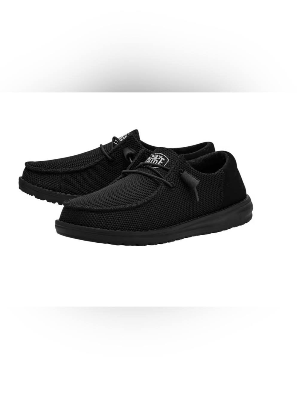 Hey Dude Women’s Wendy Funk Mono Black Knit Casual Slip-On Loafers